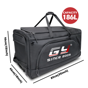 حقيبة معدات هوكي الجليد كبيرة مخصصة مع عجلات