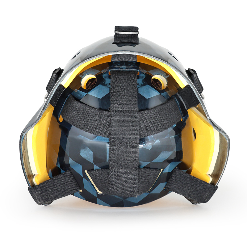 فولاذ الحماية الكاملة للهوكي حارس مرمى خوذة