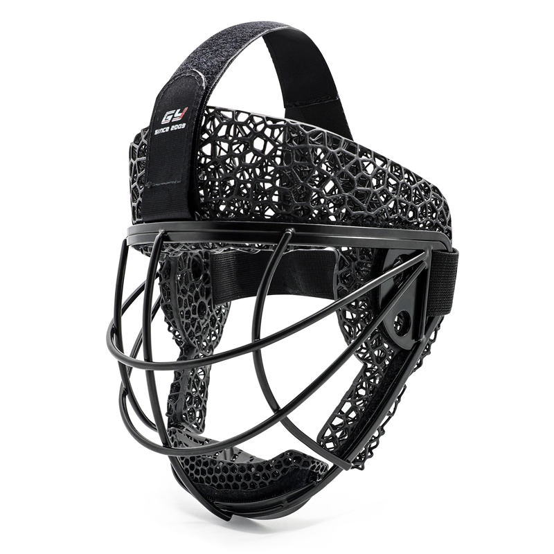 مخصص 3D مطبوعة رغوة معدنية الهوكي قناع الزاوية الدفاعية