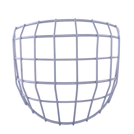 خوذة فضية لممارسة هوكي الجليد