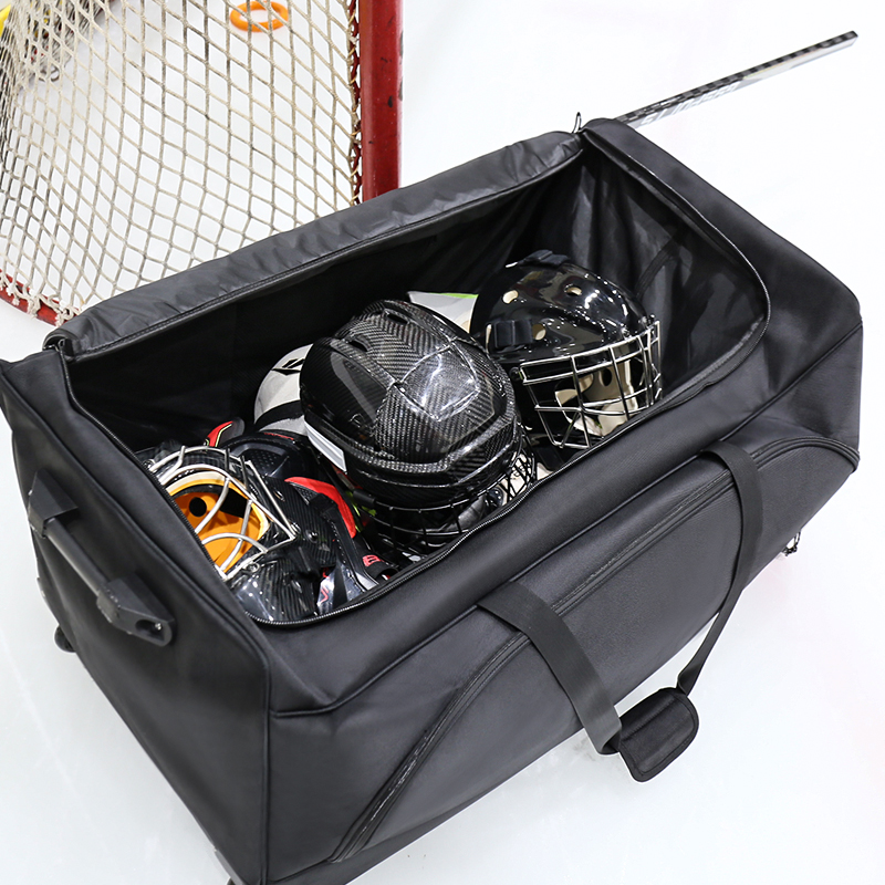 حقيبة معدات هوكي الجليد كبيرة مخصصة مع عجلات