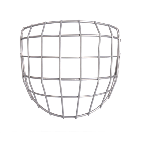 قفص هوكي الجليد بخوذة فضية مع درع للوجه