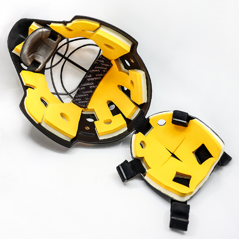 خوذة حارس مرمى مخصصة للهوكي من الفولاذ المقاوم للصدأ على شكل عين القطة