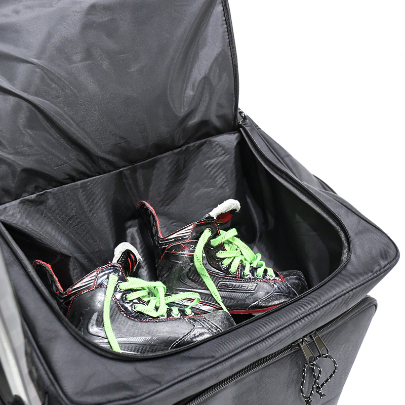 حقيبة معدات هوكي الجليد كبيرة مخصصة مع عجلات