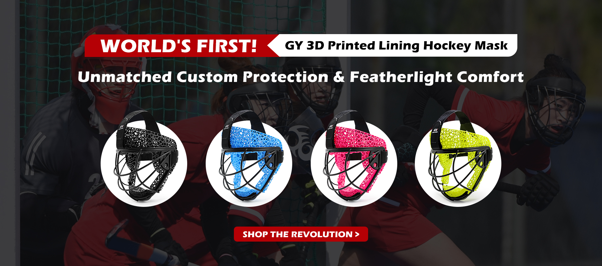 GY 3D Printed Lining Hockey Mask
