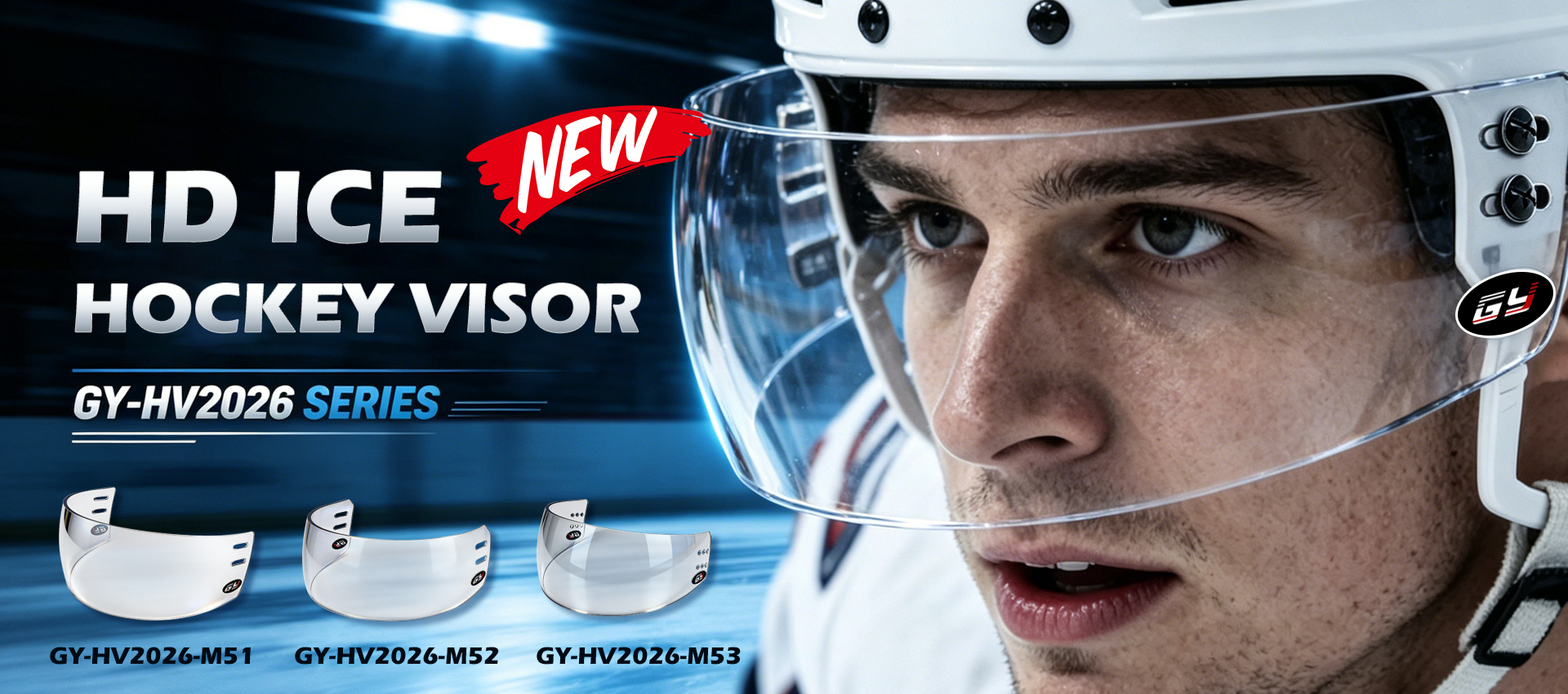 GY-HV2026 HD Ice Hockey Visor